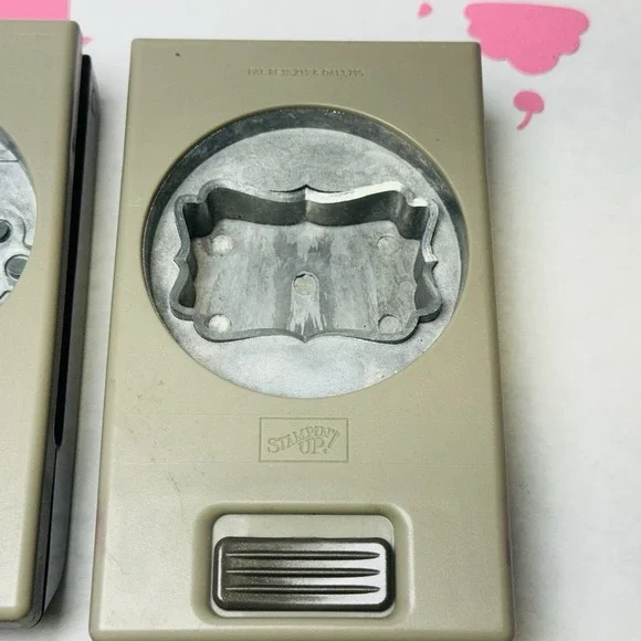 Stampin' Up! Locking Paper Punch LOT of 4 Tags Arrows Cupcake Scrapbook Cards - Picture 8 of 11